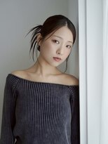 エシェル 平塚店(echelle)&nbsp;ローシニヨン/束感おくれ毛/ダークブラウン/平塚