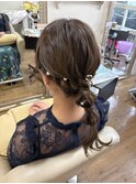 結婚式参列ヘアセット