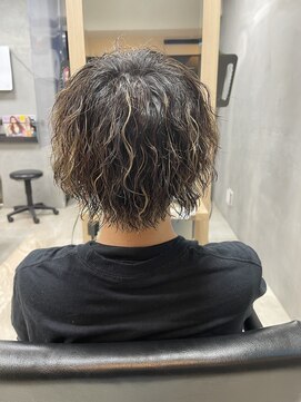 ロンド レグリーズ 立川(Lond leglise) men's/メンズツイストスパイラルパーマ/ナチュラルアップバング