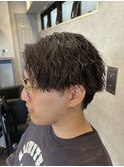 【ツイスト/ケアパーマ】センターパートツイスト
