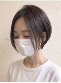 【簡単スタイリング】小顔ショートボブ