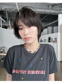 海外風の柔らかいショートボブパーマ