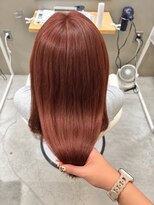 ナビ 船橋駅(nabi) ブリーチなしWカラーでつくるピンクオレンジ