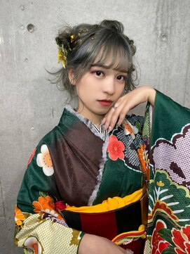 ガルボ ヘアー(garbo hair) garbohairの成人式は可愛い♪♪