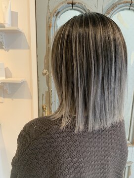 リアン(Lien) Lien☆エアータッチバレイヤージュ×ホワイトグレー