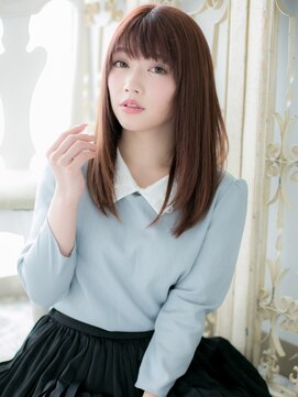 モッズ ヘア 福岡姪浜店(mod's hair) *mod's姪浜*…透け感ミルクティーピンク美髪エアストレートf