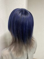 アジールヘア 所沢プロペ通り店(agir hair) ブルー＆インナーグレージュカラー 10代20代30代