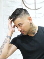 ヨシザワインク プレミアム 横浜 桜木町店(YOSHIZAWA Inc. PREMIUM)&nbsp;かきあげワイルドバングスキンフェードメンズショート