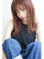 ルモア(RUMOR)&nbsp;Rumor【ピンクカラー×３Dカラー】ピンクアッシュジグザグバング