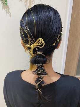 ヘアメイク アージュ 天神西通り店(HAIR MAKE age) 卒業式セット 結婚式 成人式 袴スタイル