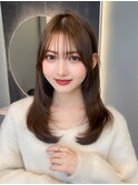 ワンホン&韓国ヘア/顔周りレイヤーカット/前髪カット1