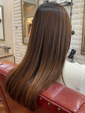 アトリエ ミム 二子玉川店(atelier mim) 髪質改善 縮毛矯正 ストレート チョコレートカラー