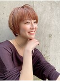 インナーグレージュ/マチルダボブ/前髪/ピンクベージュ/錦糸町