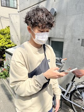 アイズ 海老名(AIZU) スパイラルパーマ 無造作パーマ ラフカール マッシュ 眉毛