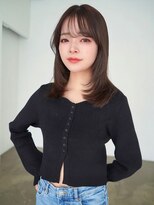 アンジェリカラボ(ANGELICA LABO)&nbsp;ANGELICA 暖色ブラウンカラー 内巻きレイヤーカット