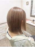ミルクティーボブ/ブリーチダブルカラー【町田駅/jr町田駅】