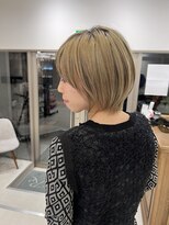 ネイロ 錦糸町(NeiRo)&nbsp;魅力倍増カールセミディシアーカラーダークアッシュショートヘア