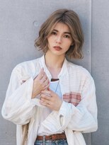 らふる 外ハネ ニュアンスウェーブボブ