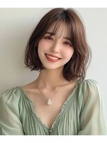 ピーチ バイ ニューヨークニューヨーク(a Peach by NYNY)&nbsp;大人可愛い大人美人ふんわりカール小顔カットショコラアッシュ