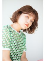 エアー 横浜(AIR)&nbsp;【湯田】華やかレイヤーボブ、ミルクティーベージュ