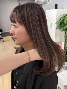 ジルブラン 土浦(JIL BLAN) ハイライトバレイヤージュダブルカラーケアブリーチ30代40代