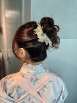 【高めアップ】/結婚式/浴衣/着付け/銀座/ヘアセット/アレンジ