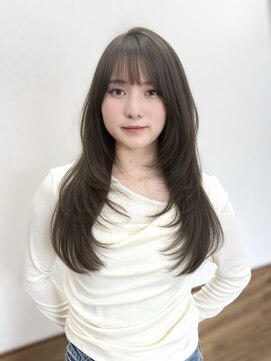 ハピネス クローバー 八木店(Happiness CLOVER) ミディアムレイヤー 髪質改善 ブラウンカラー