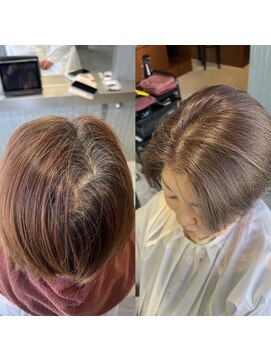 ヨロヘアー(YOLO hair) アッシュブラウン/白髪ぼかし