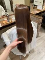 ヘアメイク シュシュ(Hair make chou chou)&nbsp;透明感カラー　ブラウン　ブリーチなし　髪質改善