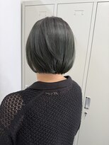 ボクノ 6号店 大橋(bokuno)&nbsp;【 chika 】巻ける縮毛矯正 / 艶髪 / ダークグリーン / ミニボブ