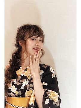 ラ ブランシュ 大宮(La Blanche) 大宮浴衣デートヘアアレンジ大宮へアセット