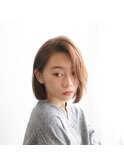 ボブ　切りっぱなし　外国人風　クール　ニュアンス