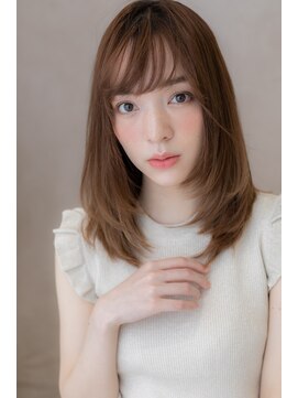 カバーヘア イヴ 戸頭店(COVER HAIR EVE) カーキオレンジブラウン透け感ラインカラー301Z戸頭10代20代30代