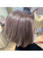 ネオリーブウリ 二子玉川店(Neolive uri)&nbsp;ストレートオリーブベージュ髪質改善大人ハイライト前髪