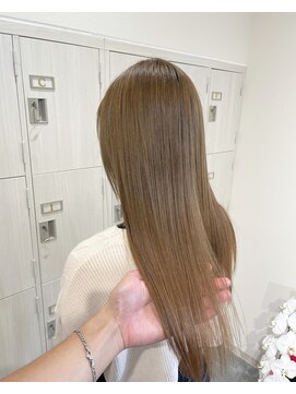 パプスドコワフュール 甲子園口店(Pap's de coiffeur) ニュアンスミルクティー