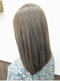 ブリーチ無しオリーブグレージュ