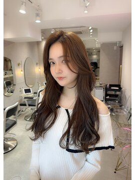 シーシンジュク 新宿南口(Sea shinjuku) 大人ガーリー/前髪/顔周りレイヤー×ブリーチなし韓国ヘア[新宿]