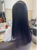 【見附　今町】M3Dストレート　縮毛矯正　インナーパープル