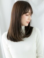 ドクターズサロン LAB 小山店 暖色系カラー小顔ツヤ髪ニュアンスストレートf小山20代30代40代