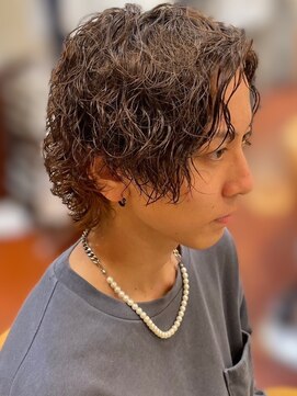 スカイ 亀戸店 (sky) ハイライト/マッシュパーマ/アッシュブラック<理容室>[亀戸]