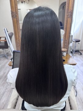 ラボヌールヘアーノーブル 新越谷店(La Bonheur hair noble) 極上髪質改善/美髪ストレート/BLACKカラー