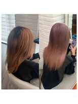 クラン ヘアーアンドスタジオ(CLAN hair & studio)&nbsp;ハイトーンエクステブリーチインナーミルクティーベージュ