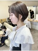 大人かわいいショートボブ☆フォギーベージュ【村山武史】
