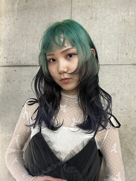 ヘアーデザイン アルエ(HAIR×design ARUE) 【RIKI】shadow roots×limemint