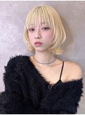 ウルフレイヤーボブ ウルフカット フェイスレイヤー 韓国ヘアs33