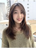 レイヤーカット/パーマ取り/顔まわりレイヤー/