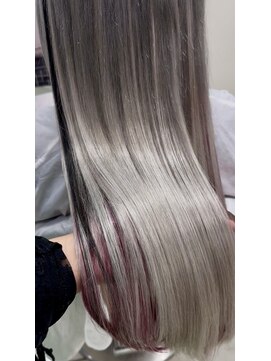 スタイル 横浜(STYLE) 【担当 栗原 唯】インナーピンクシルバーグラデーション80本