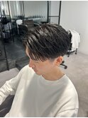 センターパート ナチュラルヘアー