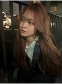 【 レイヤー × ロング × オレンジベージュ 】浅野美紀