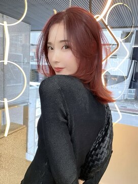 ラキング ギンザ トウキョウ(LAKING GINZA) くびれヘア/アプリコットオレンジ/夏/ハイライトカラー[銀座駅]